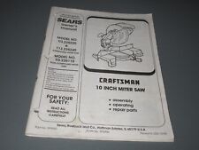 Sears craftsman miter for sale  Kingston
