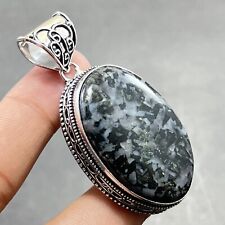 Mystic Merlinite Gemstone 925 Sterling Silver Jewelry Pendant 2.17" for sale  Shipping to Canada
