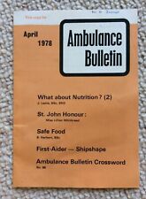 Ambulance bulletin april for sale  PRESTON