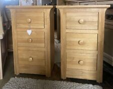 Set oak bedside for sale  BOURNEMOUTH