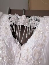 Brautkleid weiß 42 gebraucht kaufen  Stegaurach