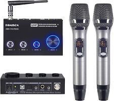 Used, KOMISON Wireless Bluetooth Microphone System Karaoke Mixer, Microphones, Audio I for sale  Shipping to South Africa