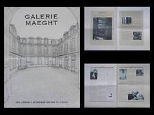 Brochure galerie maeght d'occasion  Rennes