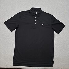 Camisa polo masculina Johnnie O preta poliéster desempenho manga curta tamanho M elástica comprar usado  Enviando para Brazil