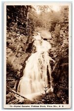 1925 Crystal Cascades Pinkham Notch White Mts. NH, Cachoeira RPPC Cartão Postal Foto comprar usado  Enviando para Brazil