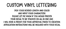 Custom vinyl lettering for sale  Lancaster
