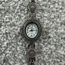 Relógio de quartzo feminino Bella & Rose pulseira em tom de prata aço inoxidável traseira comprar usado  Enviando para Brazil