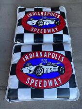 2x Vintage Indianapolis Motor Speedway Seat Cushion Race Car Indy 500 for sale  Shipping to South Africa