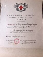 Diploma croce rossa usato  Imola