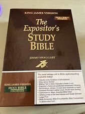 Bíblia de Estudo do Expositor KJV Jimmy Swaggart, Couro Preto Cromwell Ligado comprar usado  Enviando para Brazil