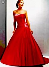 Vestido Princesa Vermelho, Red Carpet Vestido de noiva vestido de noite madrinhas e damas de honra para formatura, usado comprar usado  Enviando para Brazil