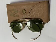 Usado, Óculos de sol vintage anos 40 Ray Ban B&L aviador crianças jovens 1/10 12k GF com estojo comprar usado  Enviando para Brazil