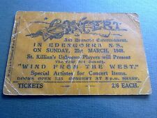 Old ticket concert for sale  Ireland