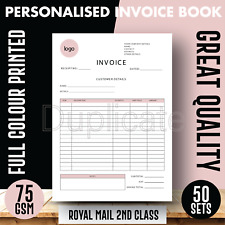 Personalised A4/A5/A6 Duplicate Invoice Book • Order Pad • NCR Pad • Receipt Pad for sale  Shipping to South Africa