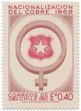 Chile 1970 #783 Nacionalizacion del Cobre - Minning Cobre MNH comprar usado  Enviando para Brazil