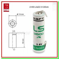 Saft 14500 CNR Batteria Pila 3,6V Li-SOCl2 STILO AA STS Lamelle a U Saldare, używany na sprzedaż  Wysyłka do Poland