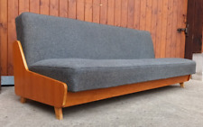 Designerska sofa z drewna tekowego Vintage 3-osobowa kanapa Sofa Lata 60-te Duńska leżanka Połowa wieku 60-te na sprzedaż  Wysyłka do Poland