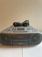 Sony CFD-S01 CD Cassete Rádio AM/FM Portátil Boombox Reprodutor Estéreo FUNCIONA TESTADO, usado comprar usado  Enviando para Brazil