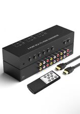 Conversor 6 portas RCA para HDMI 6 vias RCA composto CVBS AV switch para conversão HDMI, usado comprar usado  Enviando para Brazil