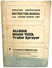 Allman model 1500l for sale  BARNET