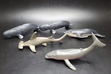 Lote de bonecos de animais oceânicos baleias e tubarões safári esperma, jubarte, cabeça de martelo  comprar usado  Enviando para Brazil