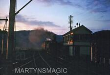 Original 35mm Steam Railway Slide sunset @ Morfa Maddach com 7442 em 5-6-1962 comprar usado  Enviando para Brazil