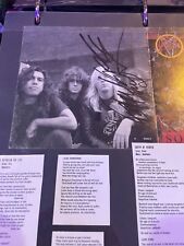 Slayer autographs south for sale  Flushing