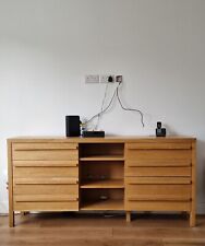 Oak sideboard media for sale  KINGSTON UPON THAMES