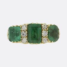 Antique emerald diamond for sale  LONDON
