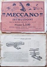 Libretto istruzioni meccano usato  Roma