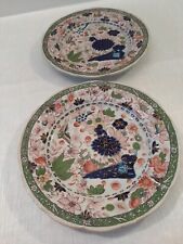 Masons Ironstone Vintage Plates X 2 Tobacco Leaf Gilt Highlights Circa 1825 for sale  Shipping to South Africa