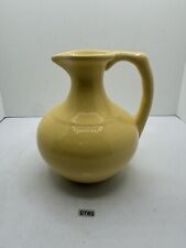 Vintage Gladding McBean Pottery Yellow Jug Water Carafe Pitcher, used for sale  Shipping to South Africa