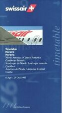 Swissair timetable 1997 for sale  Salt Lake City
