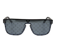 Usado, Óculos de sol Louis Vuitton masculino LV Waimea preto monograma logotipo Z1082E óculos tons comprar usado  Enviando para Brazil