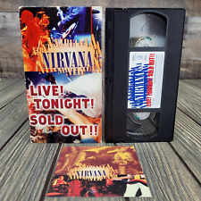 Casete de video concierto de grunge rock de Nirvana: Live Tonight Sold Out (VHS, 1994) en muy buen estado, usado segunda mano  Embacar hacia Argentina