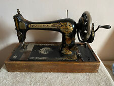 Singer 28k Hand Crank Sewing Machine Vintage Antique With Case & insructions for sale  Shipping to South Africa
