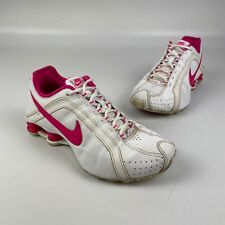 Usado, Tênis de corrida Nike Shox Junior feminino tamanho 7 branco rosa comprar usado  Enviando para Brazil