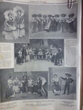 1910 1913 Montezuma Fiesta Baile De Nacional Cítara Guitarra 1 Diario Antiguo segunda mano  Embacar hacia Argentina