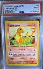 Juego de Pokémon 46 1999 Charmander Shadowless PSA 9 como nuevo segunda mano  Embacar hacia Argentina