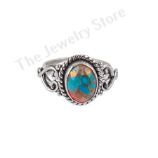 Natural Spiny Oyster Gemstone 925 Stamp Solid Silver Wonderful Ring For Mom, used for sale  Shipping to South Africa