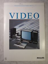 Folheto antigo catálogo de idade Philips catálogo de vídeo 1986 1987 gravador de vídeo na TV comprar usado  Enviando para Brazil