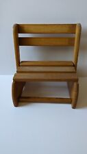 Usado, Cadeira infantil de madeira vintage banqueta dobrável traseira para fácil armazenamento comprar usado  Enviando para Brazil