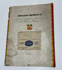 Catálogo de calderas y calentadores de agua de acero simple Heggie 1931 de colección segunda mano  Embacar hacia Argentina