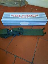 Dinky Toys Tracteur Berliet Avec Semi Remorque Porte Char Dans Sa Boîte D... d'occasion  Guérigny