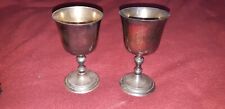 Vintage Two Silver Water Goblets for sale  Shipping to South Africa
