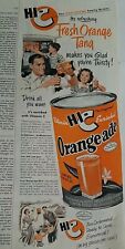 1950 Hi-C Orangeade Frais Orange Tang Jus Famille Boisson Vintage Annonce d'occasion  Expédié en France