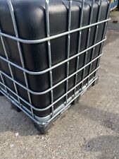 Black ibc  1000 litres water tank cube 100%  Animal safe steam cleaned, used for sale  Shipping to South Africa