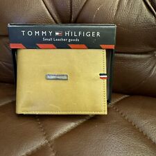 CARTEIRA BIFOLD MASCULINA DE COURO E MANOBRISTA TOMMY Hilfiger amarela proteção RFID (NOVA) comprar usado  Enviando para Brazil