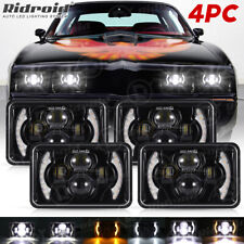 Usado, 4 peças para Pontiac Firebird Trans AM 1977-1981 4x6" faróis de LED feixe Hi/Lo DRL comprar usado  Enviando para Brazil