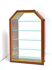 Wooden Display Wall Cabinet With Glass Door & 5 Shelves 57,5 X 39,5 CM -N14 P705, used for sale  Shipping to South Africa